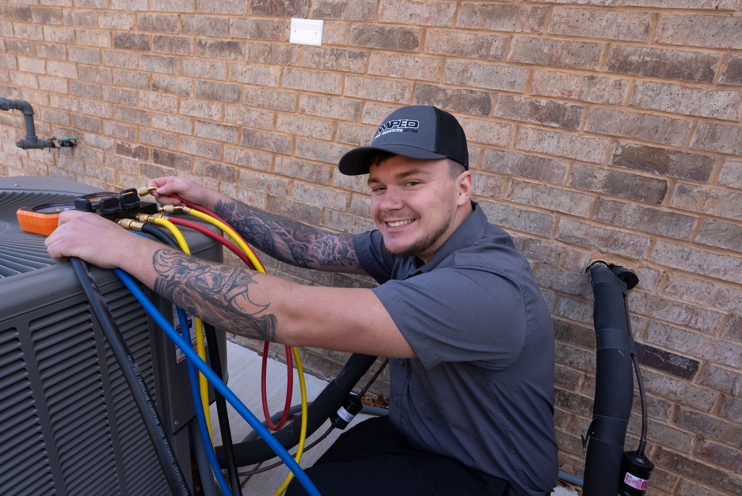 plumber repairing a leaking pipe in Oklahoma City