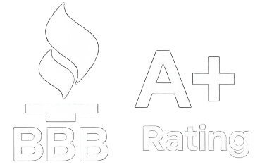 Better Business Bureau A+ rating graphic
